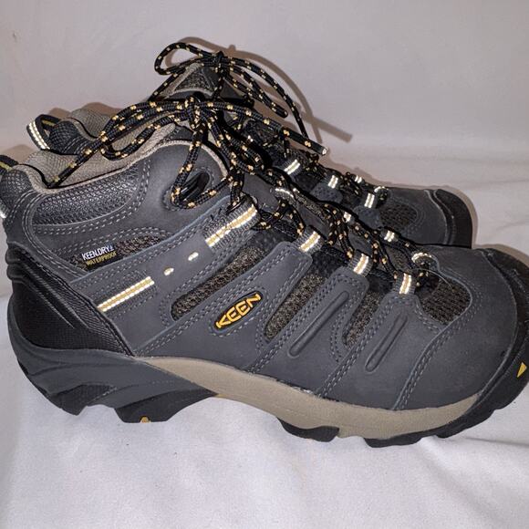 Keen Men’s Work Boots Size 10 Mens Lansing Mid Waterproof Steel Toe EUC - Picture 5 of 11